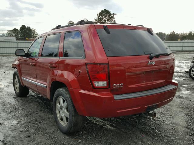 1J4PR4GK6AC145007 - 2010 JEEP GRAND CHER RED photo 3