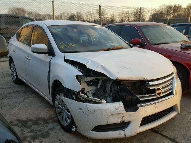 3N1AB7AP5DL697518 - 2013 NISSAN SENTRA S WHITE photo 1