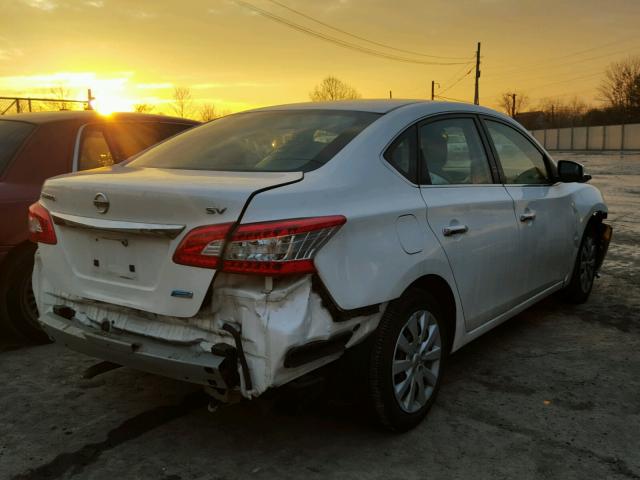 3N1AB7AP5DL697518 - 2013 NISSAN SENTRA S WHITE photo 4