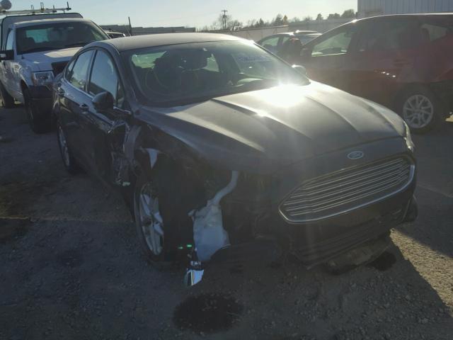 3FA6P0HD7ER157261 - 2014 FORD FUSION SE BLUE photo 1