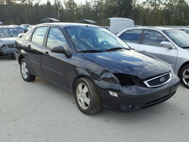 1FAHP34N77W167426 - 2007 FORD FOCUS ZX4 BLACK photo 1