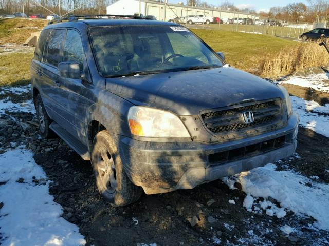 2HKYF18594H567825 - 2004 HONDA PILOT EXL GREEN photo 1