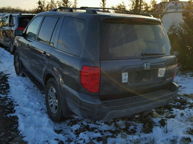 2HKYF18594H567825 - 2004 HONDA PILOT EXL GREEN photo 3