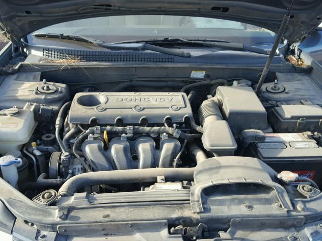 5NPET46C79H424944 - 2009 HYUNDAI SONATA GLS BLUE photo 7