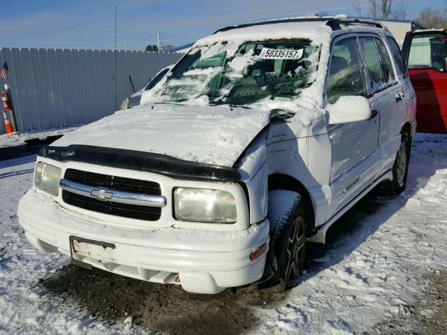 2CNBJ634246916467 - 2004 CHEVROLET TRACKER LT WHITE photo 2