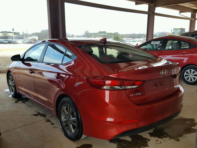 5NPD84LF3HH136896 - 2017 HYUNDAI ELANTRA SE RED photo 3