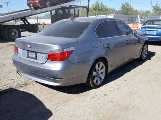 WBANB33584B111587 - 2004 BMW 545 I GRAY photo 4