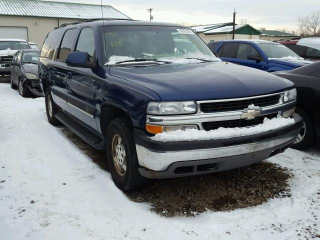 1GNFK16T21J234459 - 2001 CHEVROLET SUBURBAN K BLUE photo 1