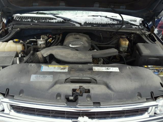 1GNFK16T21J234459 - 2001 CHEVROLET SUBURBAN K BLUE photo 7