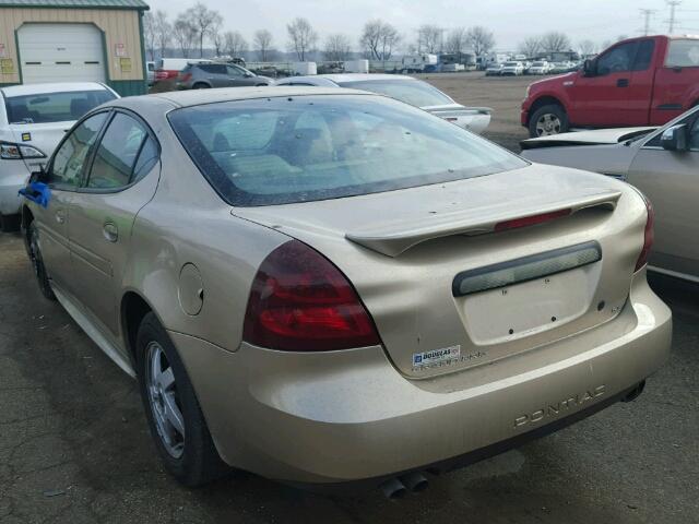 2G2WP522641236037 - 2004 PONTIAC GRAND PRIX BEIGE photo 3
