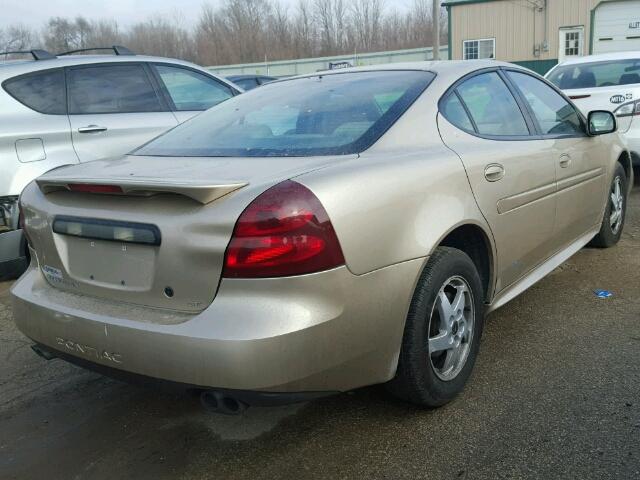2G2WP522641236037 - 2004 PONTIAC GRAND PRIX BEIGE photo 4