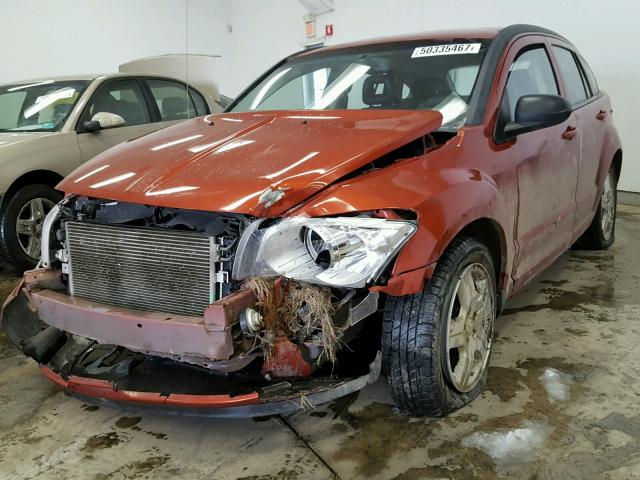 1B3HB48A69D118904 - 2009 DODGE CALIBER SX ORANGE photo 2