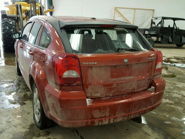 1B3HB48A69D118904 - 2009 DODGE CALIBER SX ORANGE photo 3