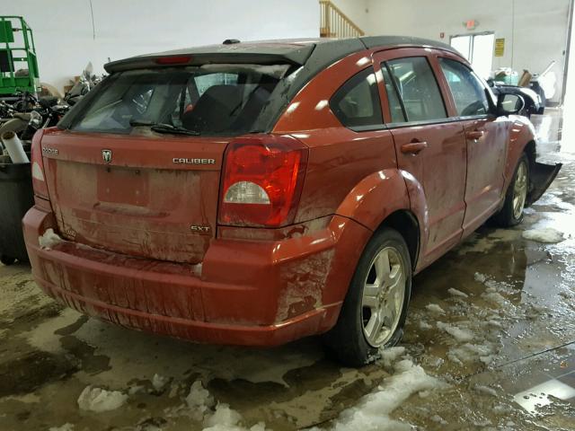 1B3HB48A69D118904 - 2009 DODGE CALIBER SX ORANGE photo 4