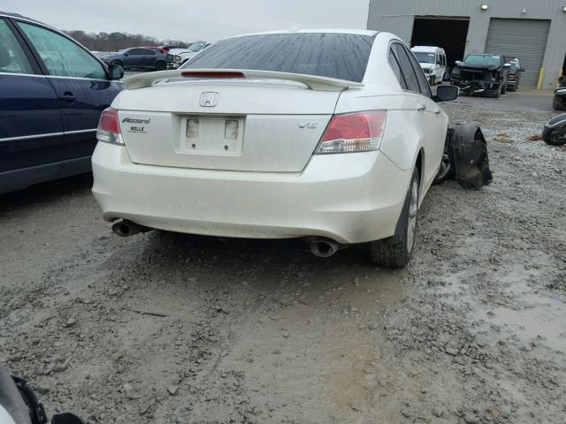 5KBCP3F87AB015459 - 2010 HONDA ACCORD EXL WHITE photo 4