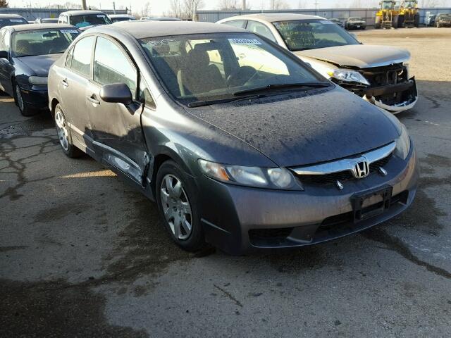 19XFA1F51AE083835 - 2010 HONDA CIVIC LX GRAY photo 1