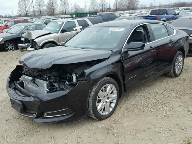 2G11Z5S31J9104642 - 2018 CHEVROLET IMPALA LS BLACK photo 2