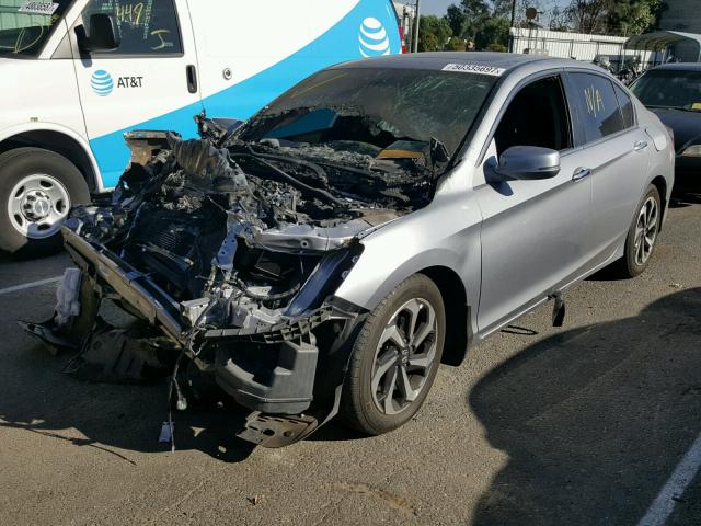 1HGCR2F76GA158786 - 2016 HONDA ACCORD EX SILVER photo 2