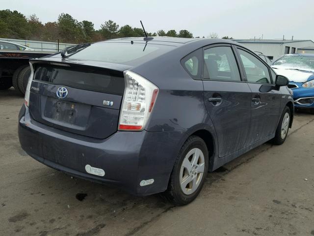 JTDKN3DU3B1433611 - 2011 TOYOTA PRIUS GRAY photo 4