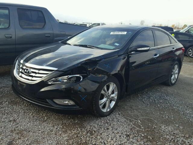 5NPEC4AC0DH541622 - 2013 HYUNDAI SONATA SE BLACK photo 2