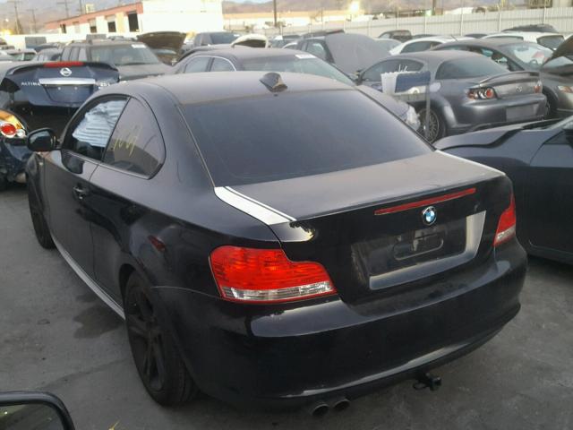 WBAUP9C57BVL89750 - 2011 BMW 128 I BLACK photo 3