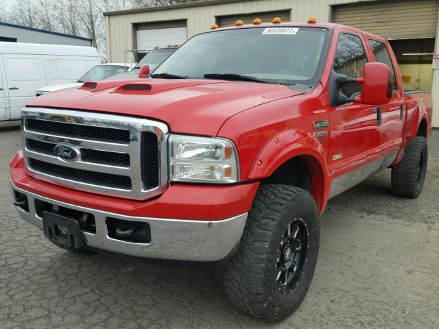 1FTWW31P76ED60450 - 2006 FORD F350 SRW S RED photo 2