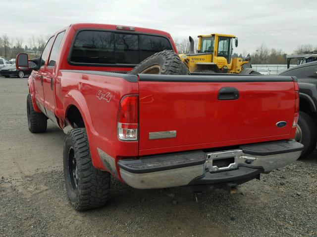 1FTWW31P76ED60450 - 2006 FORD F350 SRW S RED photo 3