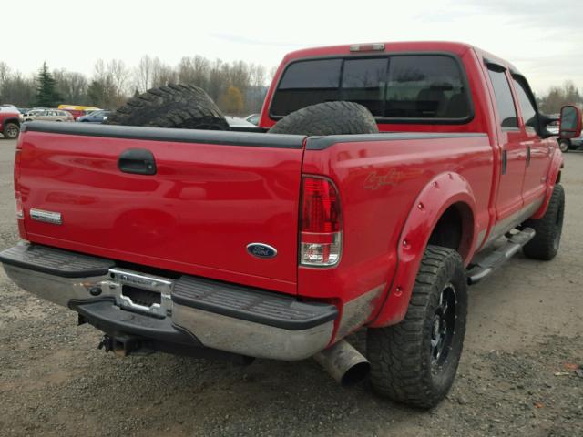 1FTWW31P76ED60450 - 2006 FORD F350 SRW S RED photo 4