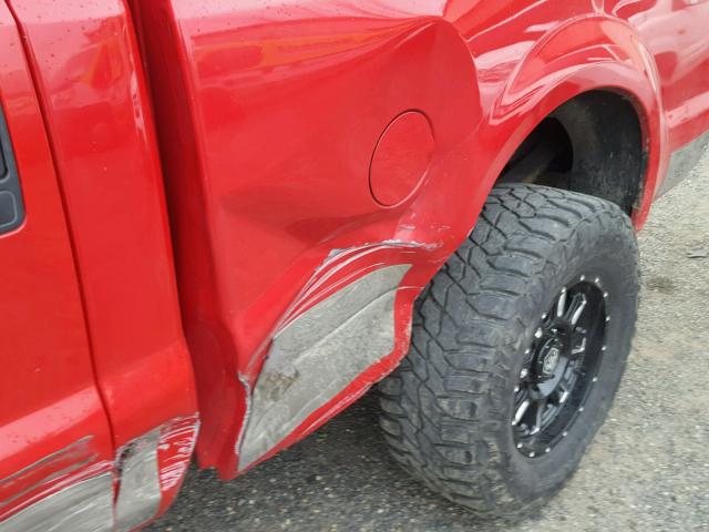 1FTWW31P76ED60450 - 2006 FORD F350 SRW S RED photo 9