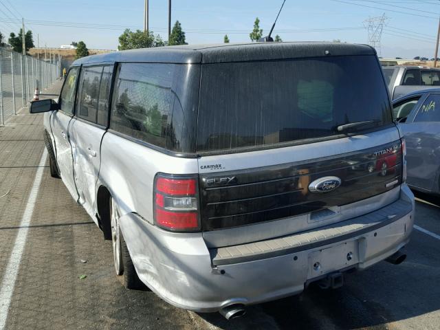 2FMHK6DT0BBD22879 - 2011 FORD FLEX LIMIT SILVER photo 3