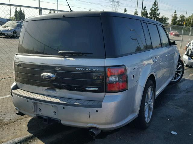 2FMHK6DT0BBD22879 - 2011 FORD FLEX LIMIT SILVER photo 4