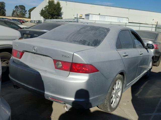 JH4CL96956C006445 - 2006 ACURA TSX SILVER photo 4