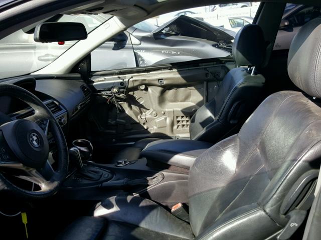 WBAEH13406CR49457 - 2006 BMW 650 I GRAY photo 5