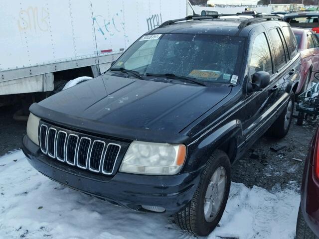 1J4GW58N11C602622 - 2001 JEEP GRAND CHER BLACK photo 2