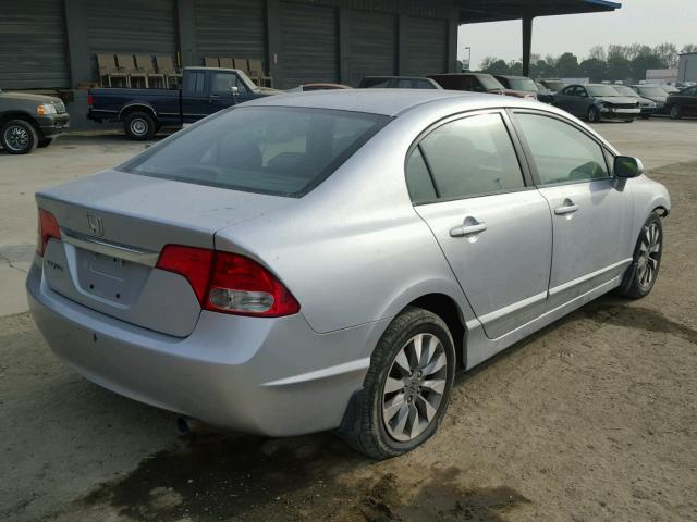 2HGFA158X9H500852 - 2009 HONDA CIVIC EX ვერცხლისფერი ფოტო 4