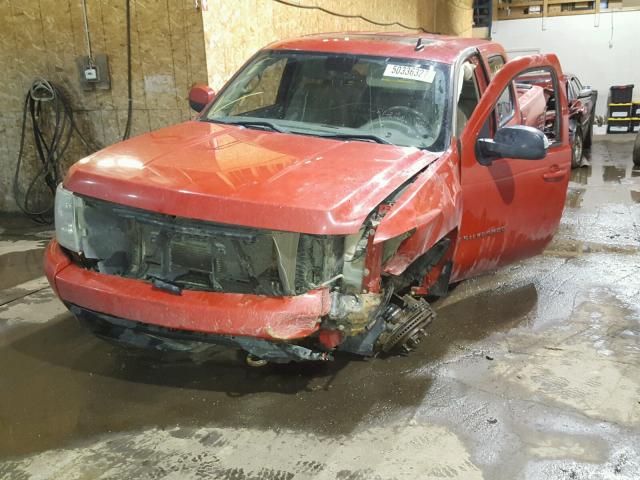 2GCEK13J081274826 - 2008 CHEVROLET SILVERADO RED photo 2