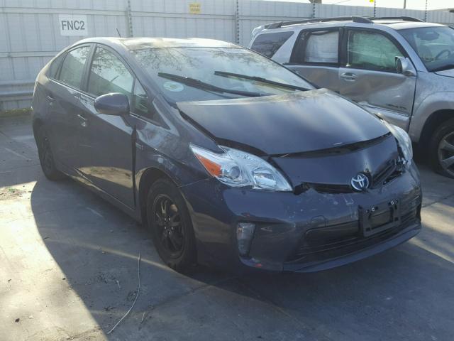 JTDKN3DU8F0459004 - 2015 TOYOTA PRIUS GRAY photo 1