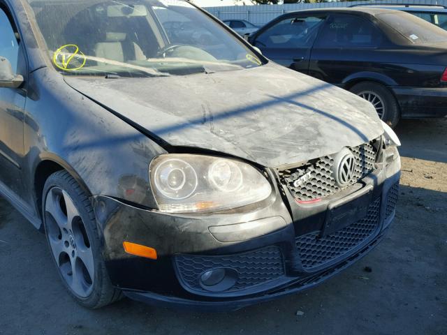 WVWGD71K69W121556 - 2009 VOLKSWAGEN GTI BLACK photo 9