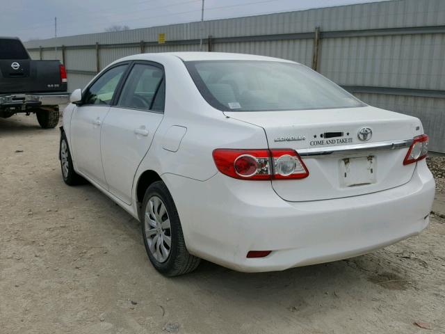 5YFBU4EE8DP190618 - 2013 TOYOTA COROLLA BA WHITE photo 3