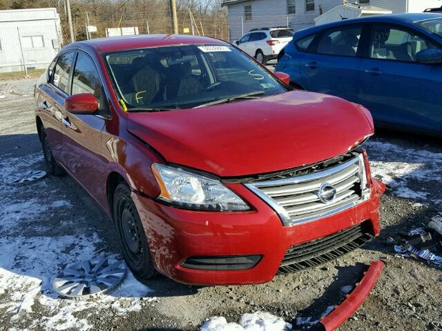 3N1AB7AP8DL639774 - 2013 NISSAN SENTRA S RED photo 1