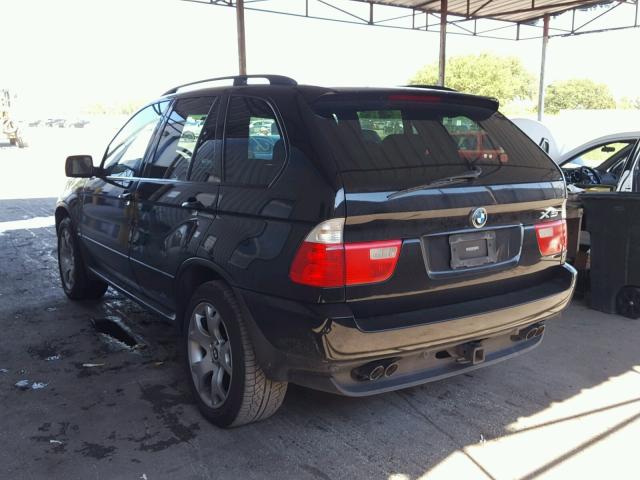 5UXFB33582LH38080 - 2002 BMW X5 4.4I BLACK photo 3