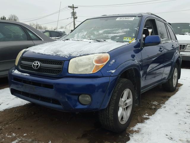 JTEHD20V746016726 - 2004 TOYOTA RAV4 BLUE photo 2