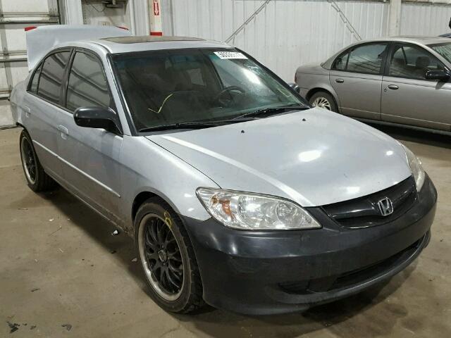 2HGES267X4H540037 - 2004 HONDA CIVIC EX SILVER photo 1