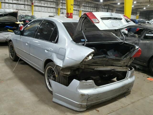 2HGES267X4H540037 - 2004 HONDA CIVIC EX SILVER photo 3