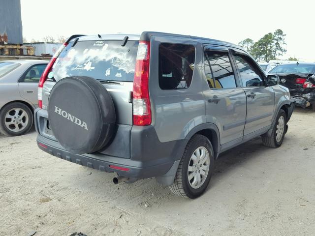 SHSRD77896U429124 - 2006 HONDA CR-V EX GRAY photo 4