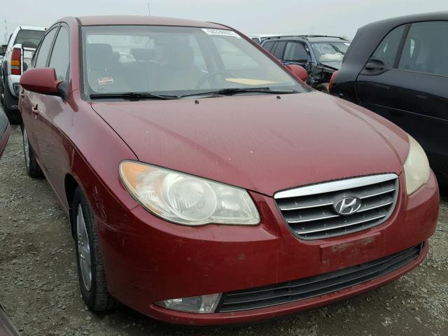 KMHDU46D07U048460 - 2007 HYUNDAI ELANTRA GL RED photo 1