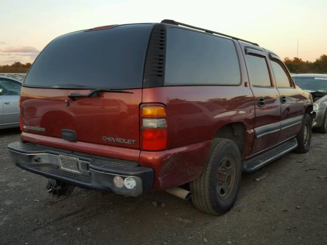 1GNFK16Z03J315953 - 2003 CHEVROLET SUBURBAN K RED photo 4