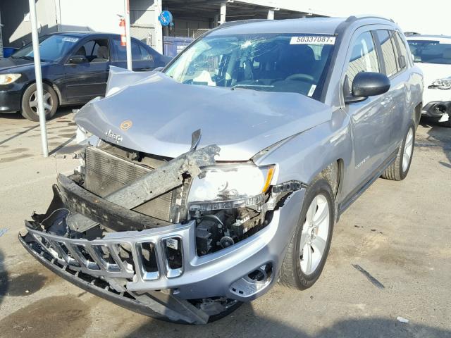 1C4NJDBB4HD137987 - 2017 JEEP COMPASS SP SILVER photo 2