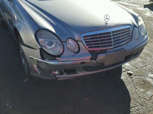 WDBUF65J03A152300 - 2003 MERCEDES-BENZ E 320 SILVER photo 9