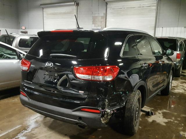 5XYPG4A39GG148873 - 2016 KIA SORENTO LX BLACK photo 4